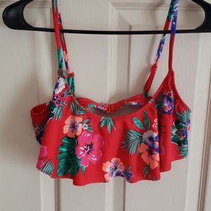 Flowy Tropical Bikini Top